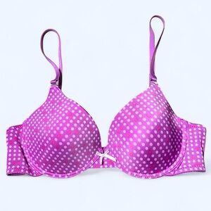 Y2K Purple Polka Dot Bra by Isaac Mizrahi!